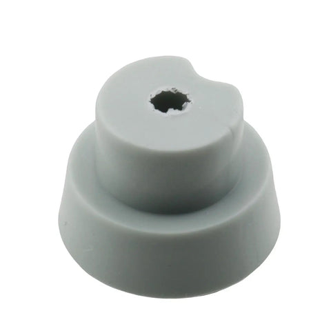 Close-up of replacement rubber tip from Heavy Duty Kickdown Door Stop Set 4 Pack With Replacement Rubber Tips For Drop Down Door Stop Holder.