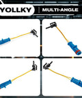 Brake pad wear sensor with blue connector and yellow wires, 4-pack for Mercedes-Benz CLS/S-Class models.