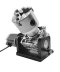 Absolute Beast Cnc Fourth Axis Rotary Table Jd160 with 105 mm center height and motorized rotary head shown from side angle.