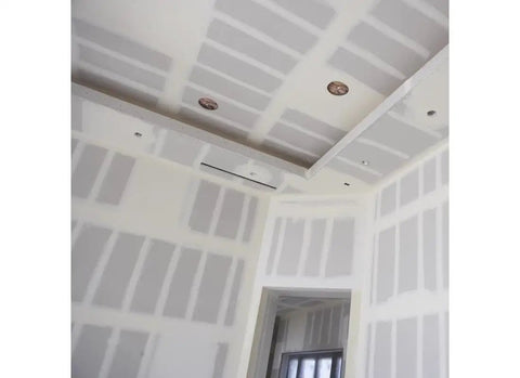 Drywall installation with 18Lb EZ Sand 45 Joint Compound, smooth finish for painting projects, gypsum formula, USA made