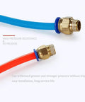 Push To Connect Pneumatic Fittings No Fuss 4mm Tube OD To 1/8 Inch G Thread Straight Quick Connect Air Line Connector with tubing