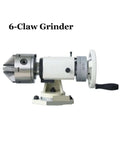 Heavy Duty Six Claw Electric Grinder For Sharpening Drill Bits And End Mills With Adjustable Angle Head and Straight Up Reliable Performance For Diy Crews And Pro Shops Nationwide, side view of a six-claw grinder.