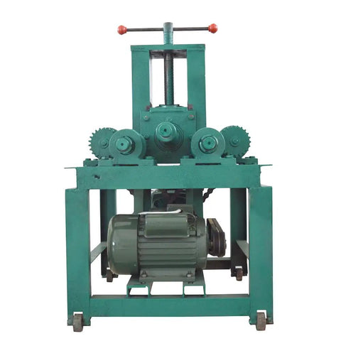 WYDDDARY 220V 3HP Electric Pipe Bender Machine For Round And Square Steel Tubes Cold Bending Tool with motor and gears view.