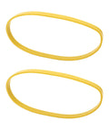2 Pack 0.49 x 0.12 In Non Slip Wear Resistant Yellow Rubber Band Saw Tires For 8 Inch Woodworking Bandsaw Wheels Replacement Tires