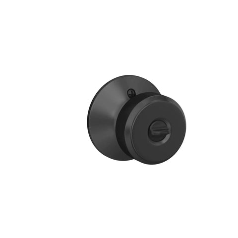Bowery Matte Black Door Knob with Keyed Entry Lock Easy Install Self Aligning Screws Reversible Front Door Handle