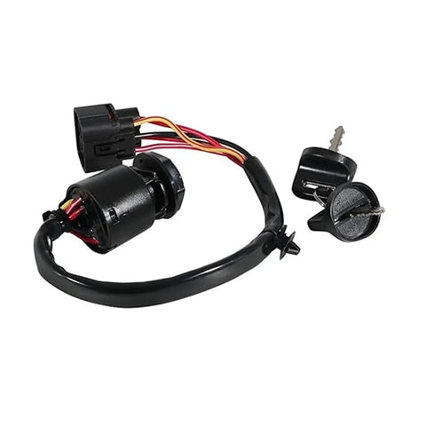 Tough As Nails Motorcycle Ignition Key Switch Lock Kit Works With 2009 To 2025 Models With Super Easy Install And Reliable Engine Start Control For Cruisers And ATVs Securing Your Ride And Running Smooth Without Issues Ever Again Now, black wired switch