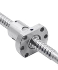 Close-up of SFU1204 ball screw from Complete 500mm Linear Guide Rail Kit With Four Bearing Blocks And 500mm SFU1204 Ball Screw Nut Kit