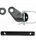 Angled Bike Trailer Coupler For Universal Trailers with lock washer and pin, easy attach, durable steel, for Instep Schwinn trailers.