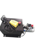Heavy Duty Horizontal Mount Hydraulic Power Unit Single Phase 115 Or 230 Volt Pump For Dock Levelers with Yellow Control
