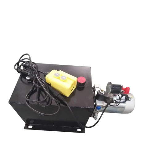 Heavy Duty Horizontal Mount Hydraulic Power Unit Single Phase 115 Or 230 Volt Pump For Dock Levelers with Yellow Control