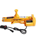 No Sweat Electric Trailer Jack With Wireless Remote, Portable 2.5 Ton Car Lifter for tire swaps with control switch.