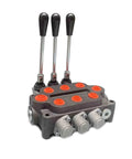 Heavy Duty 3 Spool Hydraulic Directional Control Valve With 25 GPM At 3000 PSI For Small Tractors Loaders And Log Splitters