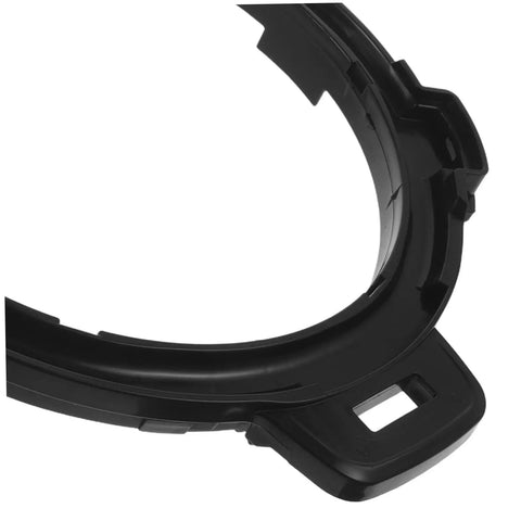 Black Pressure Cooker Lid Edge Support Bracket Heat Resistant Plastic Replacement Part For Electric Multi Cooker Home Kitchen Appliance Lid Grip For Easy Handling, black plastic, curved close-up