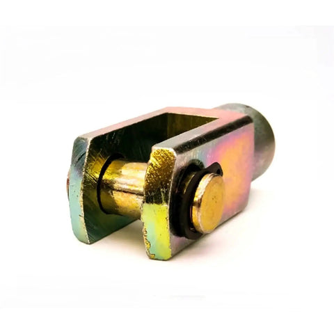 Beefy Heavy Duty Y Joint Pneumatic Cylinder Mounting Clevis Kit With Female To Male Thread Knuckle Rod Piston For M4 M5 M6 M8 M10 M12 M15 M20 M27 M36 M42 Color F M4x070Y Industrial Grade Air Tool Mounting Accessory, metal clevis