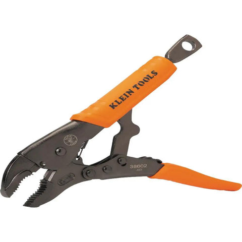 Locking Pliers Set With 7 Inch And 10 Inch Curved Jaw Pliers Quick Release Handles Pinch Free Design Beefy High Torque Grip