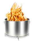 Smokeless Fire Pit For Campfires And Chill 20.5 Inch Wood Burning Camping Stove With Removable Stand And Ash Pan, outdoor use.