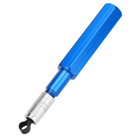 Floor Welding Electrode Leveler Tool With Three Blades, PVC Skiving Knife, Aluminum Alloy Body, Ergonomic Comfort Grip, Blue handle