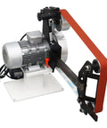Tabletop Belt Sander And Knife Grinder With Multi Angle Sharpener And Polisher Featuring Three Swappable Wheels And A Solid 2200 Watt Copper Motor for efficient blade sharpening.