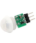 Compact PIR Motion Sensor Module for DIY Projects DC Two Point Seven To Twelve Volt Power AM312 Infrared Human Detection High Sensitivity Digital Signal Processing Interference Resistant Ultra Low Power Consumption Ideal for Home Automation Security, white dome