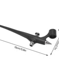 Slick Portable Marker Airbrush Sprayer Kit For Smooth Coloring And Hassle Free Paint Swapping With Fine Mist Coverage and Universal Adapter Connector, 15cm, black.