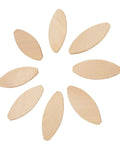 Beech Woodworking Biscuits Set For Strong Joints, 100 Pieces, Size 0 10 20, arranged in a circle, beech wood material visible.