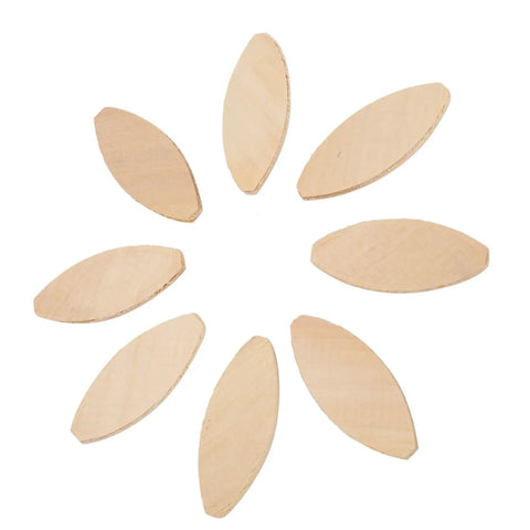 Image of 100 Pack Wood Biscuit Joiners For Plywood And Solid Wood, Pro Grade High Strength Plate Joining Biscuits, Premium Solid Wood.