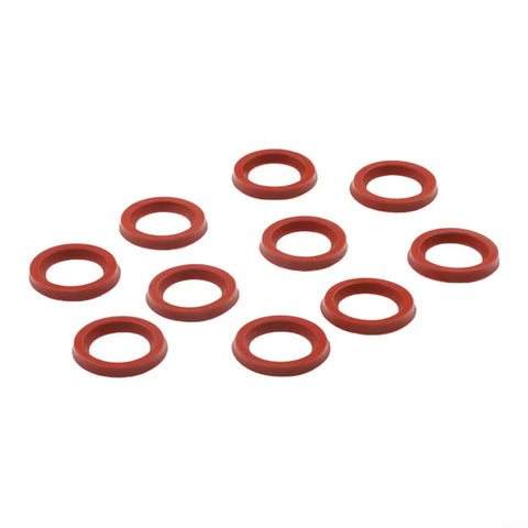 10 Pack Silicone Coffee Machine Seals for Espresso Makers Replacement Gaskets That Stop Leaks and Withstand High Heat Fits AEG Krups Siemens Melitta Miele and More Durable Easy Install Pro Grade Seal Kit, red silicone seals