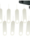Eight Piece All In One Doorbell Key Tool Kit With Stainless Steel Opening Pins And Screwdriver For Nest Arlo And Eufy Video Doorbells Easy Mount Removal And Battery Change For Reliable Home Security with eight stainless steel pins displayed