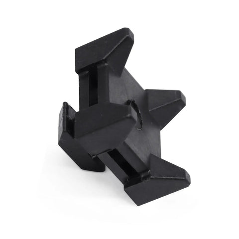 25 Pack Plastic Zip Tie Mounting Block Set For 40 Series Aluminum TSlot Extrusions Cable Management Clips Wire Base Fixtures No Fuss Fasteners For DIY 3D Printers CNC Rigs And Tech Projects, black plastic clip