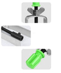 Close-up of Steering Wheel Removal Kit Heavy Duty Steel Lock Plate Remover Tool with green grip and durable stainless steel construction.