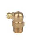 Brass 90 degree fitting from Grease Nipple Kit 290-Piece Metric Brass Hydraulic Fittings Assortment With Straight 90 Degree And 45 Degree Zerk Angles Pro Grade Durable Brass And Stainless Steel For Machinery Automotive Maintenance