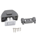 Push Button Cabinet Latch With Locking Knob For RV And Boat Easy Press To Lock And Release Zinc Alloy And ABS Chrome Handle shown