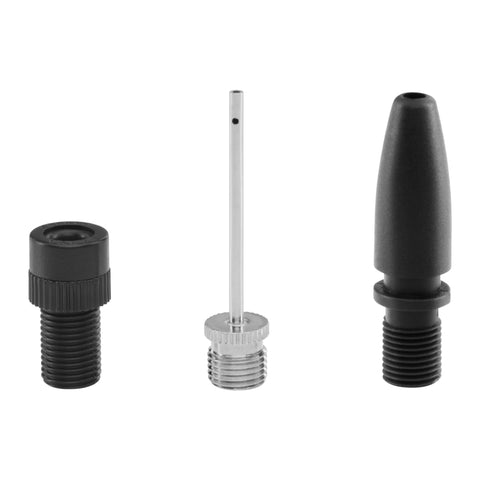 Three inflator tips for 18V One Plus Cordless Tire And Ball Inflator With Mini Compressor 11 Bar Max Fast Inflation.