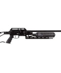 Modern BB rifle with sleek black design, unrelated to Red Ryder BB Gun Starter Kit With 350 Count BBs, Retro 1940s Style Packaging.