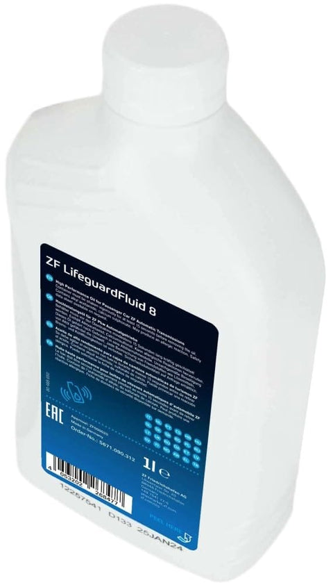1 Liter Gear Oil For Transmission S671.090.312 LifeGuard Fluid 8 Pro Grade High Performance Transmission Lubricant For Cars And Light Trucks Compatible With ZF Systems