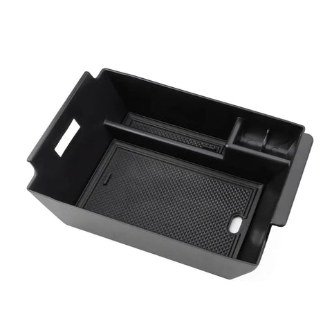 Center Console Organizer Tray For Mercedes GLE And GLS 450 W167 2020 2021 2022 2023 2024 2025 2026 shown in black ABS plastic