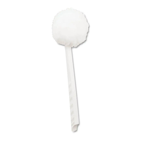 White Toilet Bowl Mop With Duralon Bristles, 4-1/2 Inch Acid-Resistant Strands And Sturdy I-Beam Handle For Heavy-Duty Scrubbing In Home And Commercial Restrooms