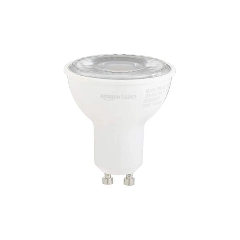 Dimmable Warm White Mr16 Led Spotlight Bulbs Equivalent To Fifty Watts Providing Five Hundred Lumens Using Way Less Power With Ten Thousand Hour Lifetime In Ten Pack Gu Ten Base shown from the side