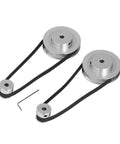 Premium Timing Belt Kit Upgrade Your 3D Printer Milling Machine Rig Featuring Strong Aluminum Build And Precision Keyed Bore Design For Smooth Power Transfer Non Slip Grip On Pulleys That Maximizes Efficiency Plus Energy Savings Performance Daily. aluminum timing belt kit with pulleys and hex key