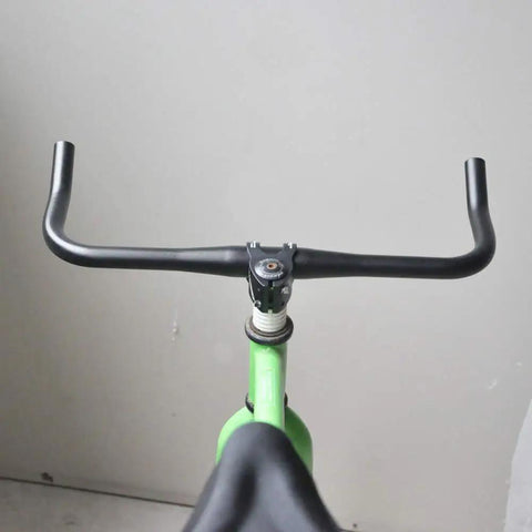 Bullhorn Handlebar For Road Bikes And Fixed Gear, 31.8mm Clamp, Aluminum Alloy Bar, 440mm Width (17.32in), top view