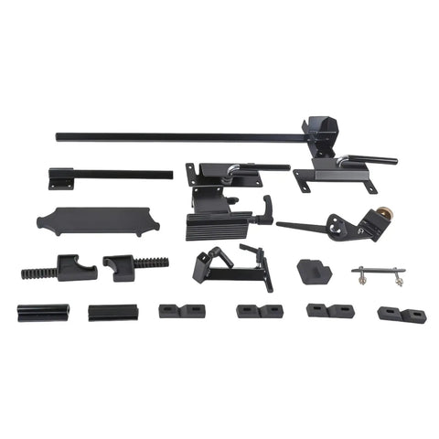 Heavy Duty Sharpening System For 8 Inch Grinders Complete Kit With Quad Jig And Setup Blocks Dual Quick Mount Bases components layout