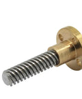 Heavy Duty Stainless Steel T16 Lead Screw For Cnc 3D Printer And Maker Gear Rock Solid Smooth Running 16mm diameter with brass end.