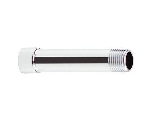 Shower Arm Extension 4 Inch Chrome Finish Stainless Steel Built Tough No Fuss Easy Install Shower Head Extender With Standard USA Thread