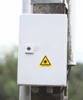 Laser Safety Sticker Caution Sign Lab Grade Adhesive Warning Labels For Industrial Use 0.59 X 0.59 In on equipment box