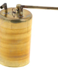 Premium Heavy Duty All Alloy Brass Oil Cane Paired With Tough Leather Bellow Pump For Precision Welding And Metal Fab Garage Shop Everyday Maintenance Staple, close-up view.