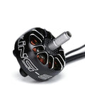 Close-up of Beefy 2207 1800KV brushless FPV drone motor for 3-6S LiPo with hollow 5mm shaft and 9x4x4mm NSK bearings.