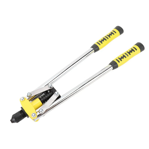 Rock Solid Double Handle Rivnut Tool Kit Made With Heavy Duty Alloy Steel for Tough Jobs And Durable Performance In Auto Repair, Bike Works, And Home DIY Projects Using Ergonomic Grip For Effortless Handling Everywhere, yellow double-handle rivnut tool