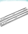 Heavy Duty Steel Drawer Slides With Three Section Extendable Rail Buffer Soft Close Double Row Stainless Steel Quiet Ball Bearings Smooth Load Bearing For Cabinets Easy Install And Anti Derailment For Secure Drawers, steel slides pair