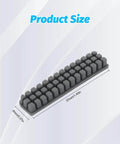 Product size of brush in 6-Piece Silicone Nozzle Brush Kit For A1 3D Printer Hotend Cleaning Tools, dimensions shown in millimeters