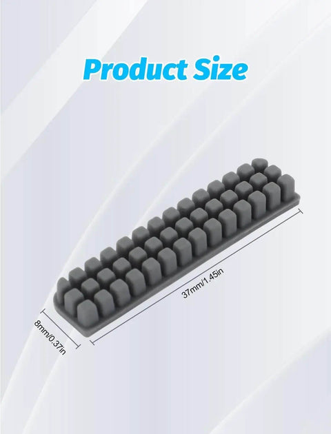 Product size of brush in 6-Piece Silicone Nozzle Brush Kit For A1 3D Printer Hotend Cleaning Tools, dimensions shown in millimeters